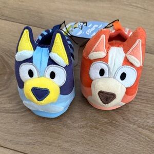 NWT Bluey & Bingo Toddler 3D Head Slippers